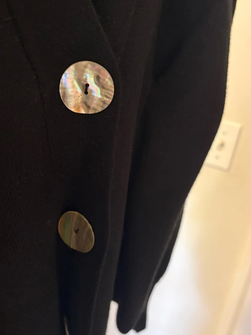 Meshki Statement Button Cardigan with Functional Buttons - Picture 5 of 5